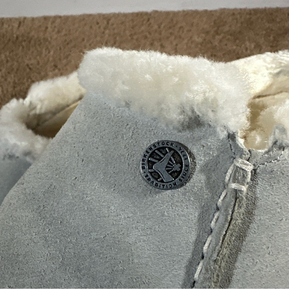 BIRKENSTOCK ‘Zermatt Premium’ Shearling Suede Slip-on Clog Size 38 - Picture 10 of 12